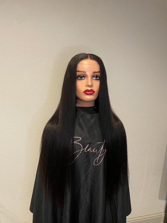 4x4 HD 24" Silky Straight Closure Wig *READY TO SHIP*